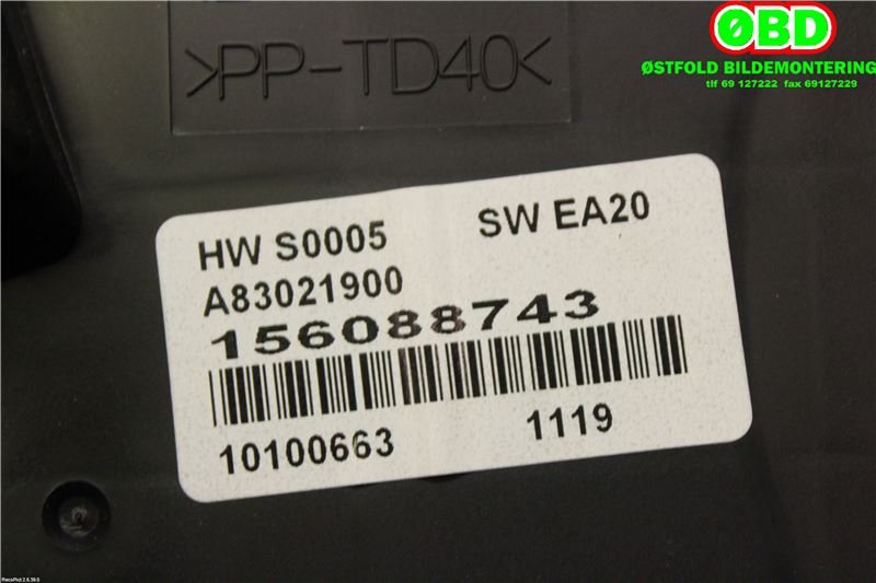 Varmeapparat betjening til Alfa Romeo MiTo 2008-2016  (ALFA ROMEO|156088743|)