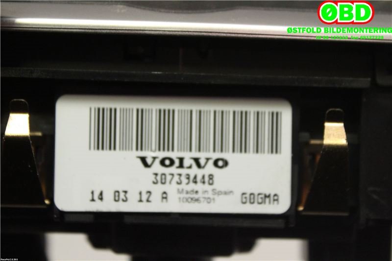Bryter lys til Volvo XC60 2014-2017 (Type I, Fase 2)  (VOLVO|31443839||30739448)