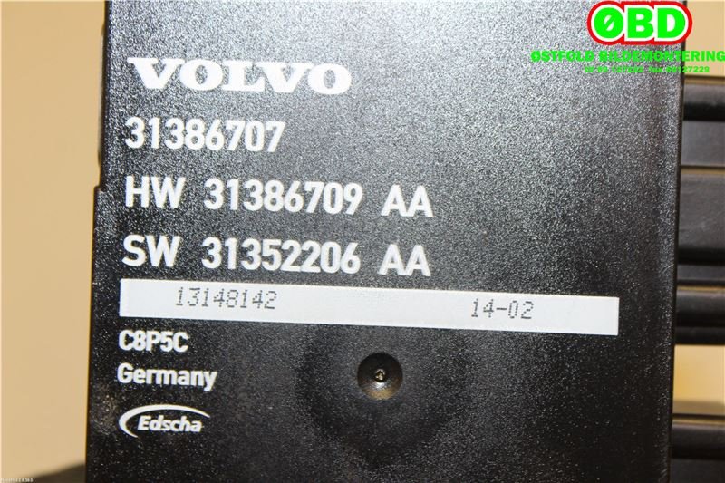 Styreenhet elektrisk bakluke til Volvo XC60 2014-2017 (Type I, Fase 2)  (VOLVO|31420655||31386707)