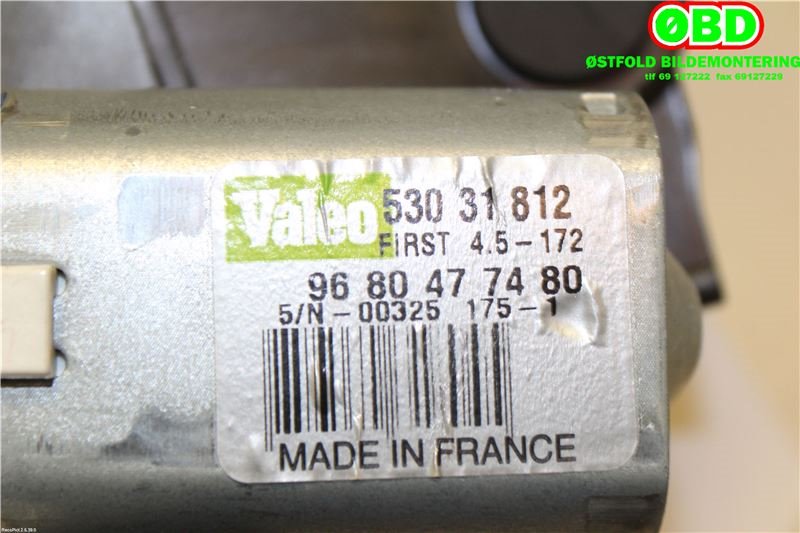 Viskermotor bakrute til Citroën C4 2011-2017 (Type II)  (CITROEN|6405 JQ||9680477480)