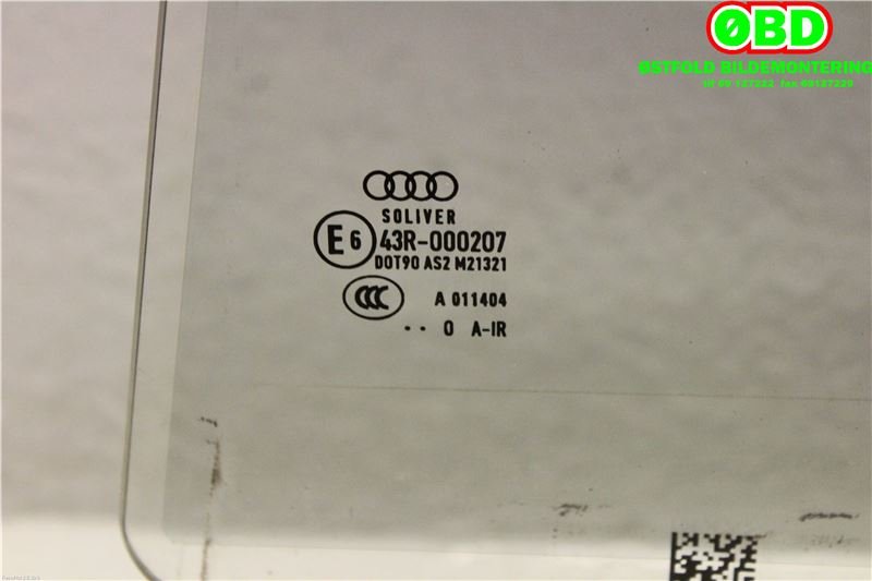 Siderute venstre bak til Audi A8 2010-2013 (Type III, Fase 1)  (AUDI|4H0 845 025 G|)