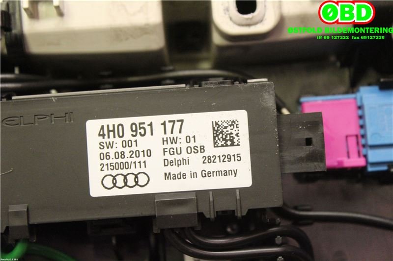 Taklyspanel til Audi A8 2010-2013 (Type III, Fase 1) (AUDI|4H0947135K|)