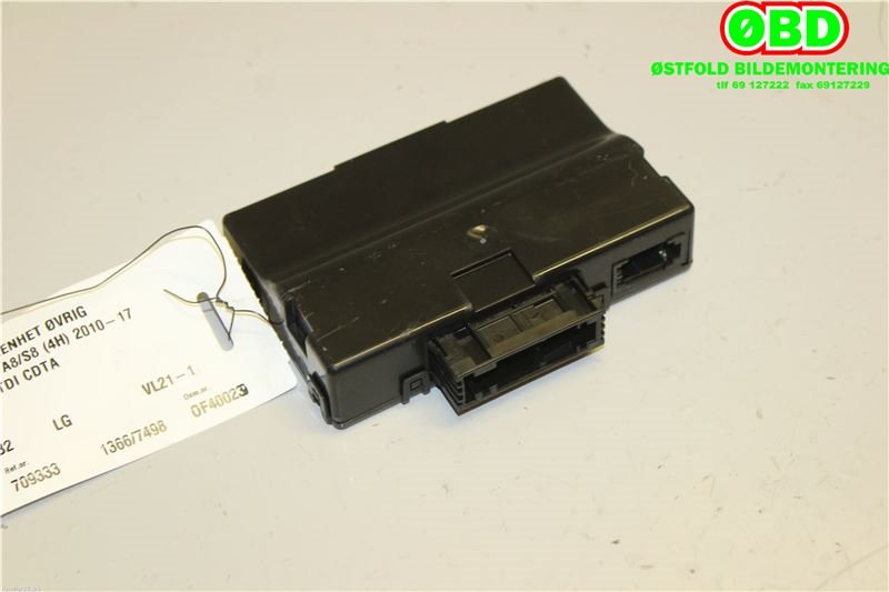 Styreenhet diverse til Audi A8, 2010-2013 (Type III, Fase 1)  (AUDI|4H0 907 468 G)