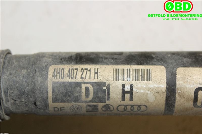 Drivaksel venstre foran til Audi A8 2010-2013 (Type III, Fase 1)  (AUDI|4G0 407 271 F||4H0407271H)