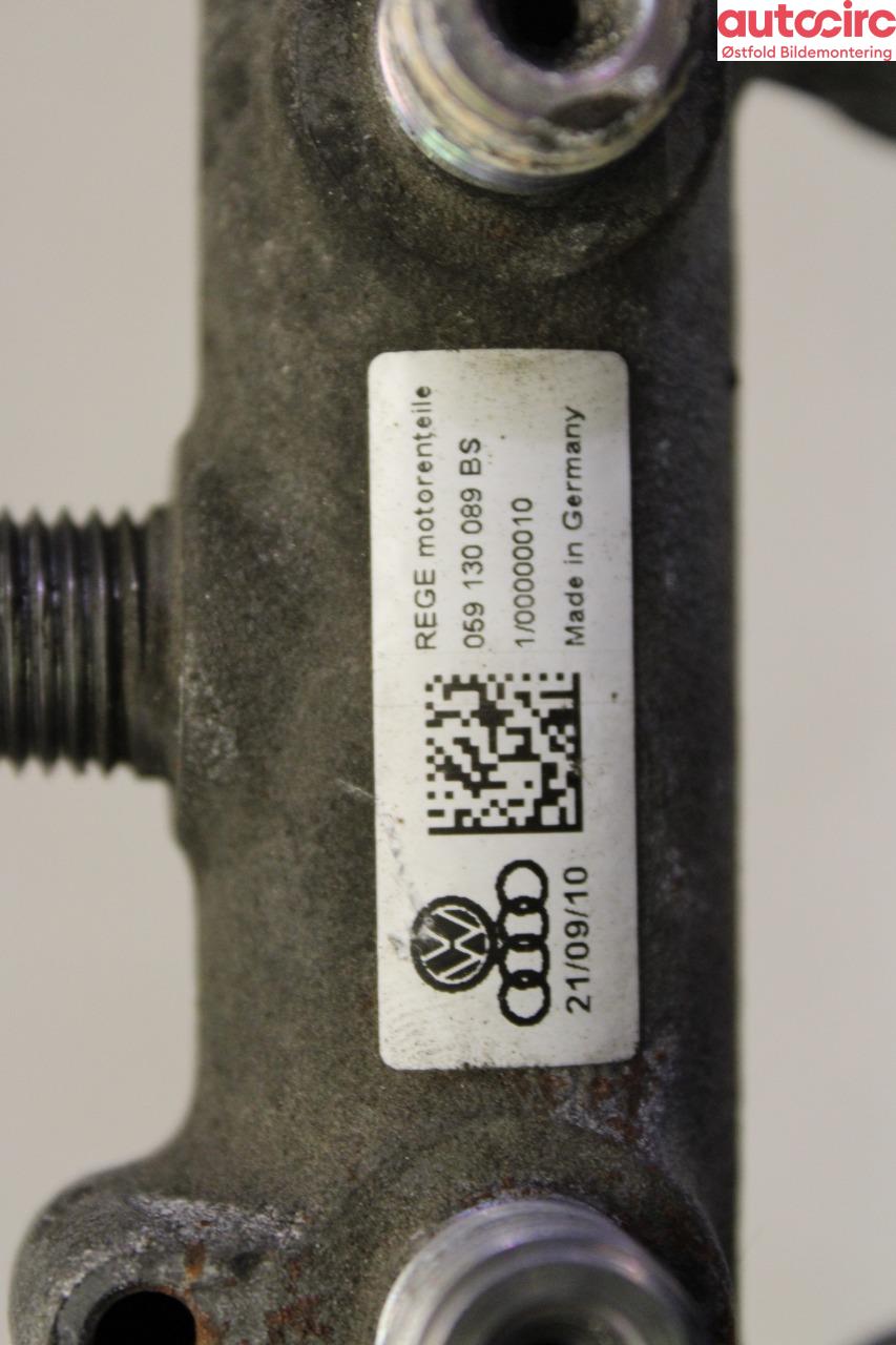 Dyseskinne (fuelrail) til Audi A8 2010-2013 (Type III, Fase 1)  (AUDI|059 130 089 BS|)