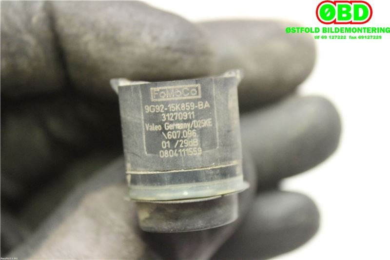 Parkeringssensor bak til Volvo V60 2010-2013 (Type I, Fase 1)  (VOLVO|31341344|9G3215K859BA|31270911)