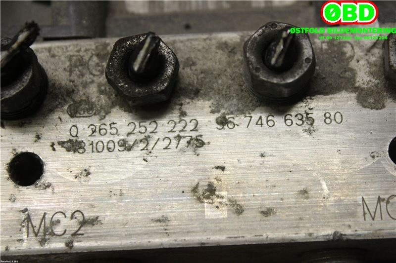 ABS sentral til Peugeot Partner 2008-2015 (Type II, Fase 1) (PEUGEOT|1607950680|0265252222|9674663580)