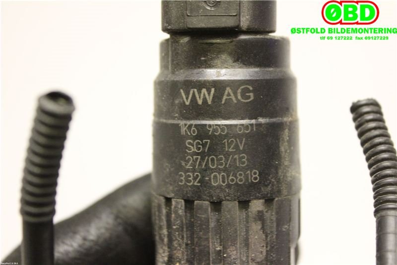 Spylerpumpe foran til VW Polo 2009-2014 (Type V, Fase 1)  (VOLKSWAGEN|1K6 955 651||1K6955651)