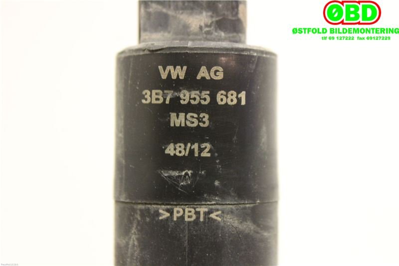 Spylerpumpe til Škoda Octavia 2009-2013 (Type II, Fase 2)  (SKODA|3B7 955 681||3B7955681)