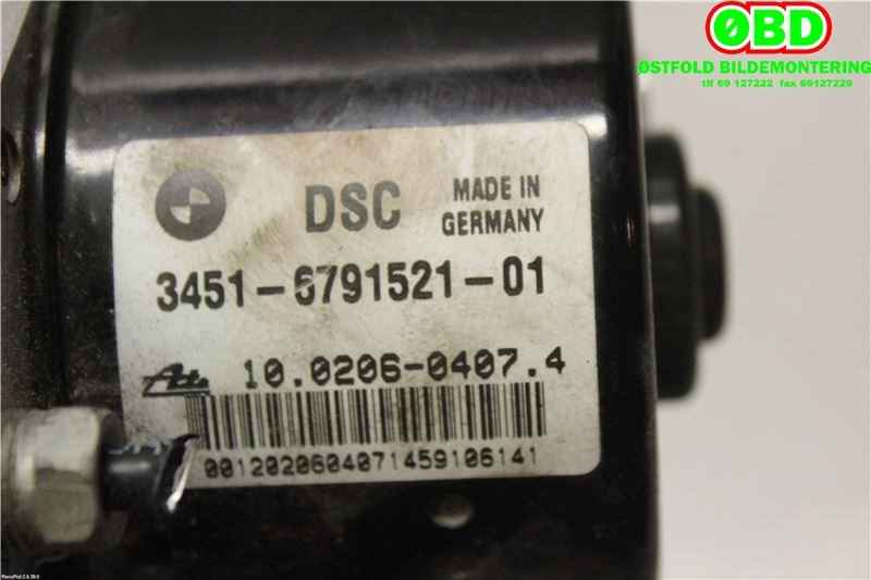 ABS sentral til BMW 3-Serie 2005-2011 (E90/E91/E92/E93) (E90/E91/E92/E93) (BMW|34 51 2 460 468|)