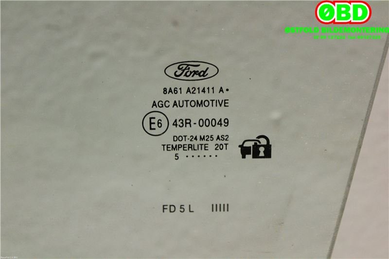 Siderute venstre foran til Ford Fiesta 2013-2017 (Type VI, Fase 2)  (FORD|1680516|)