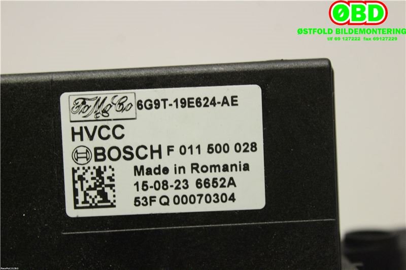 Varmeapparat motstand til Ford Fiesta 2013-2017 (Type VI, Fase 2)  (FORD|1847910||6G9T19E624AE)