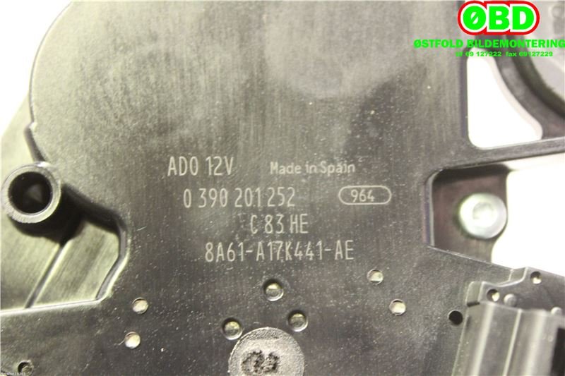 Viskermotor bakrute til Ford Fiesta 2013-2017 (Type VI, Fase 2)  (FORD|1774291|0390201252|8A61A17K441AE)