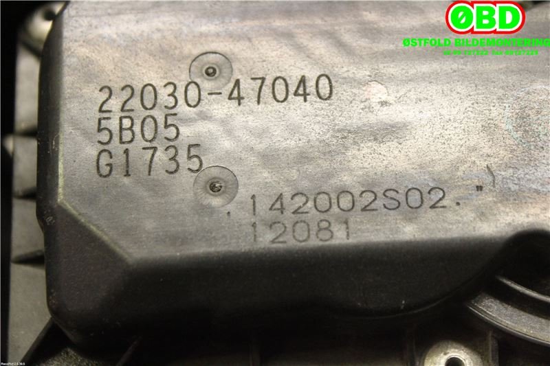 Spjeldhus til Toyota Yaris 2014-2020 (Type III, Fase 2)  (TOYOTA|2203047040|)