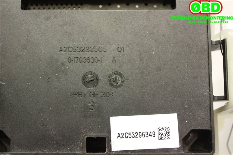 Styreenhet elektrisk parkbrems (EPB - Electric Parking Brake) til Volvo V60 2010-2013 (Type I, Fase 1)  (VOLVO|31445314||A2C53296349)