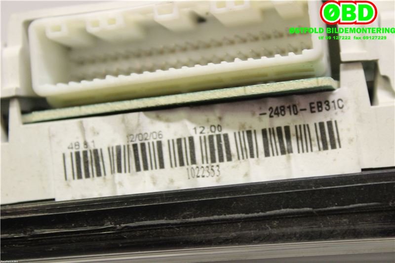 Instrumentpanel til Nissan Navara 2005-2010 (Fase 1) (D40) (D40) (NISSAN||24810EB31C)