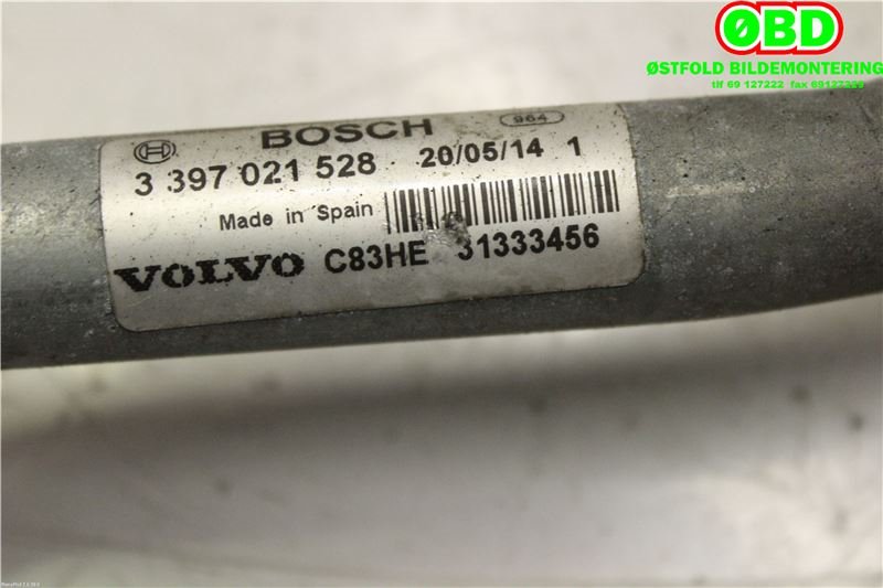 Viskeroverføring til Volvo V70 2014-2016 (Type III, Fase 2)  (VOLVO|31333456|3397021528)