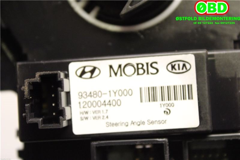 Airbag slepering til Kia Picanto 2011-2017 (Type II)  (KIA|934901Y010||934801Y000)