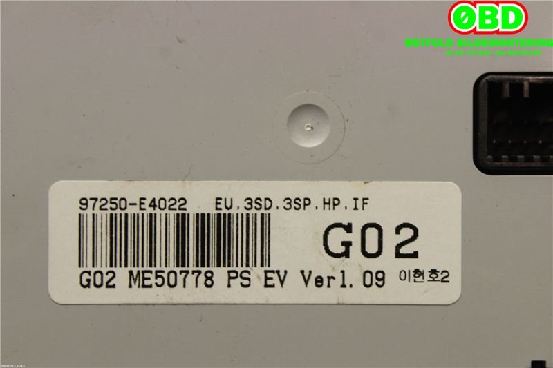 Varmeapparat betjening til Kia Soul 2014-2019 (Type II)  (KIA|97250E4022|)