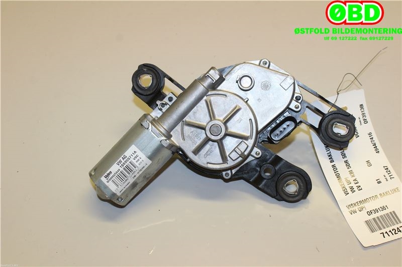 Viskermotor bakrute til VW E-Up 2013-2019  (VOLKSWAGEN|1S6 955 711 A|5G0 955 711 C|1S6955711A)
