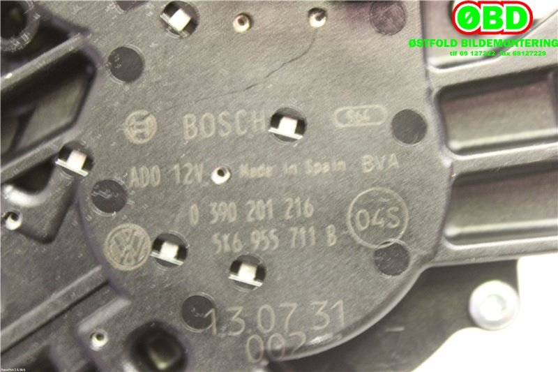 Viskermotor bakrute til VW Polo 2014-2017 (Type V, Fase 2)  (VOLKSWAGEN|5K6 955 711 B||5K6955711B)