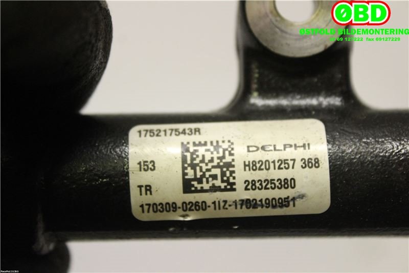 Dyseskinne (fuelrail) til Nissan Navara 2016-->> (D23) (D23) (NISSAN||175217543R)