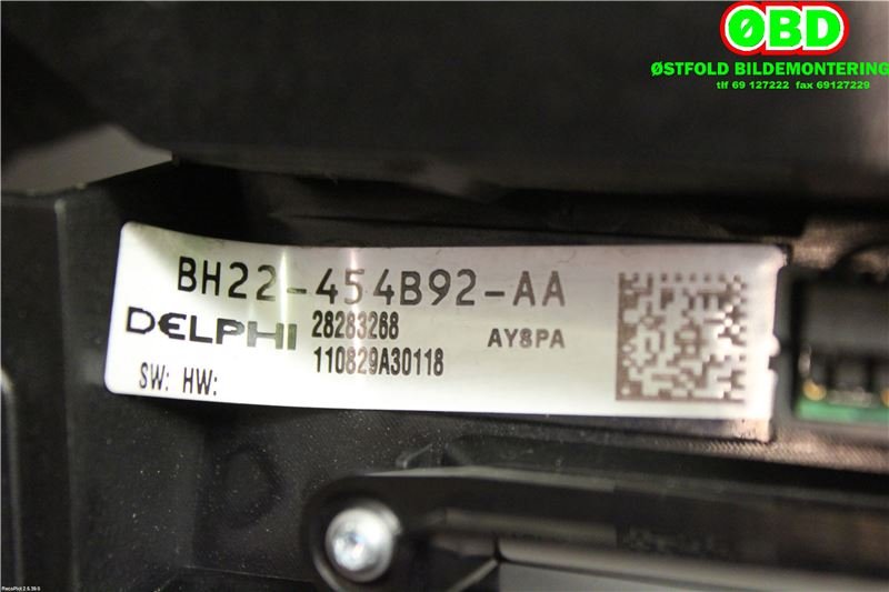 Varmeapparat betjening til Land Rover Discovery 2009-2017 (Type IV)  (LAND-ROVER|LR029595|LR070846|CH2219E900FB)