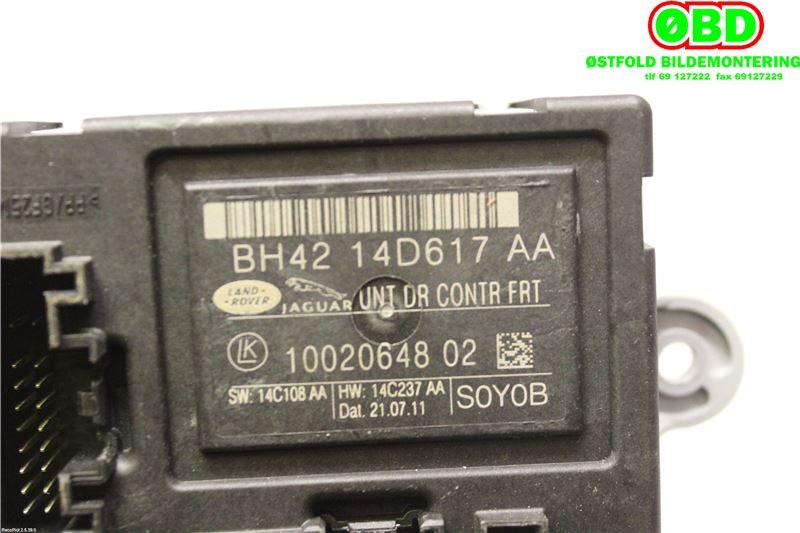 Styreenhet dør venstre foran til Land Rover Discovery 2009-2017 (Type IV)  (LAND-ROVER|LR023342||BH4214D617AA)