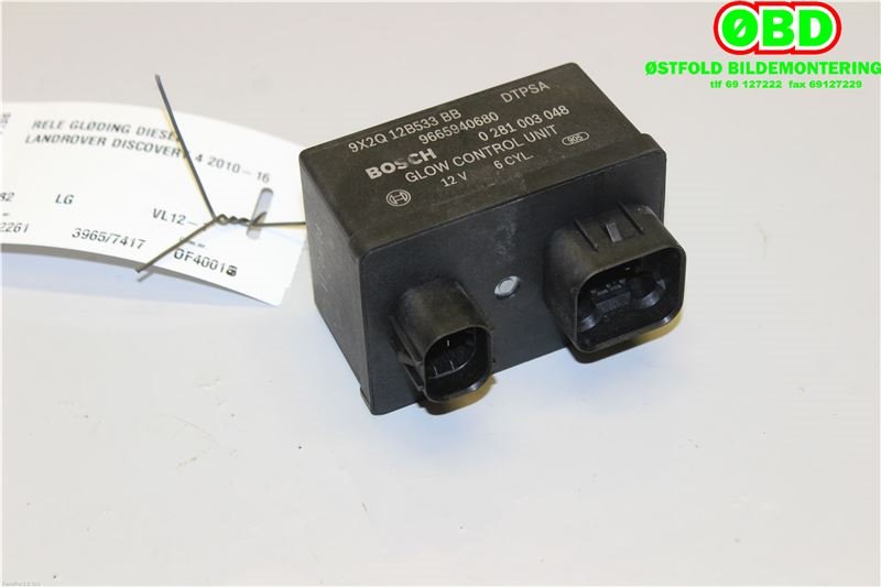 Rele gløde til Land Rover Discovery 2009-2017 (Type IV) (LAND-ROVER|LR014309|9665940680|9X2Q12B533BB)