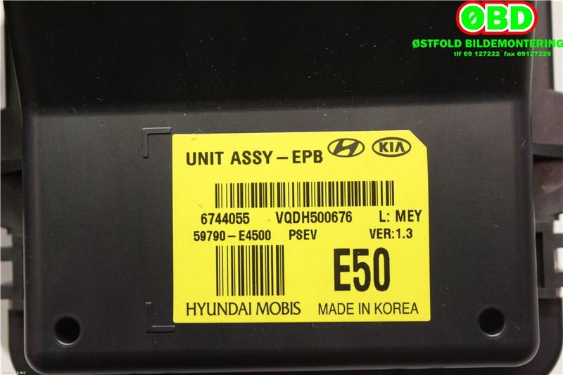 Styreenhet elektrisk parkbrems (EPB - Electric Parking Brake) til Kia Soul 2014-2019 (Type II) (KIA|59790E4500|)