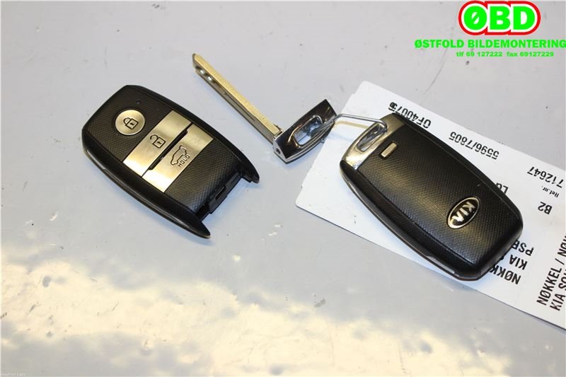 Nøkkel til Kia Soul, 2014-2019 (Type II)  (KIA|95440B2AB0)