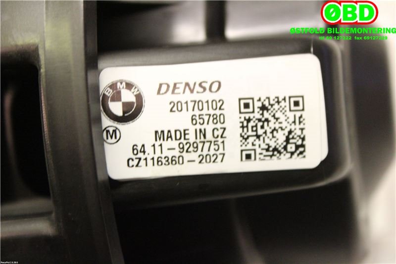 Varmeapparat motor til BMW i3 2013-2022  (BMW|64119297751|)