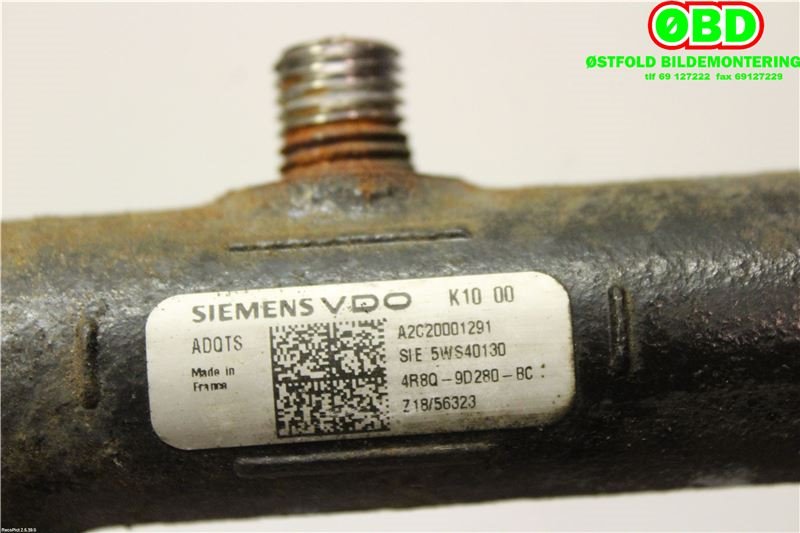 Dyseskinne (fuelrail) til Land Rover Range Rover Sport 2005-2013  (LAND-ROVER|1369552||4R8Q9D280BC)
