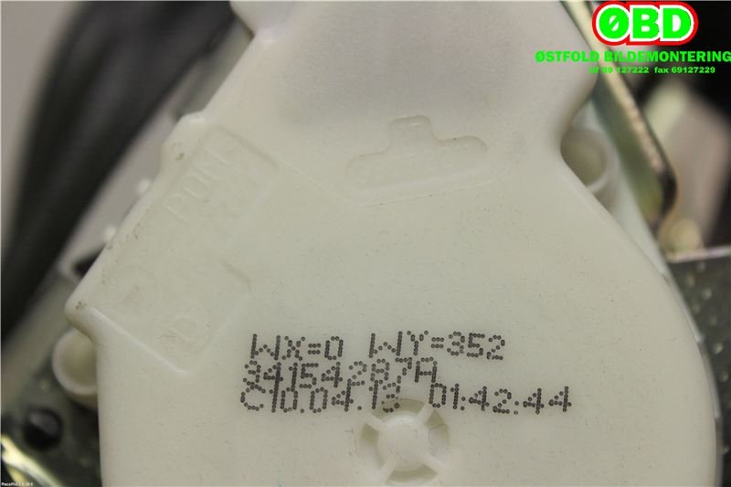 Airbag beltestrammer til Peugeot 3008 2009-2016 (Type I)  (PEUGEOT|98019795XX|)