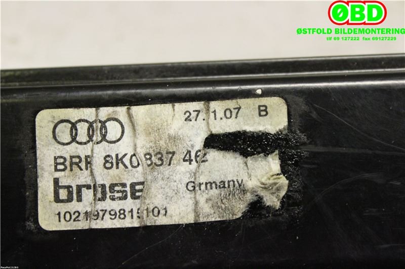 Ruteheis til Audi A4 2007-2014 (Type IV) (B8) (B8) (AUDI|8K0 837 462|8K0 837 462 C|8K0837462)