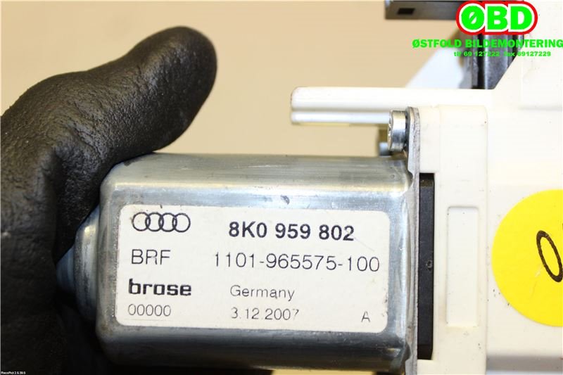 Ruteheis høyre foran til Audi A4 2007-2014 (Type IV) (B8) (B8) (AUDI|8T0 959 802 A||8K0959802)