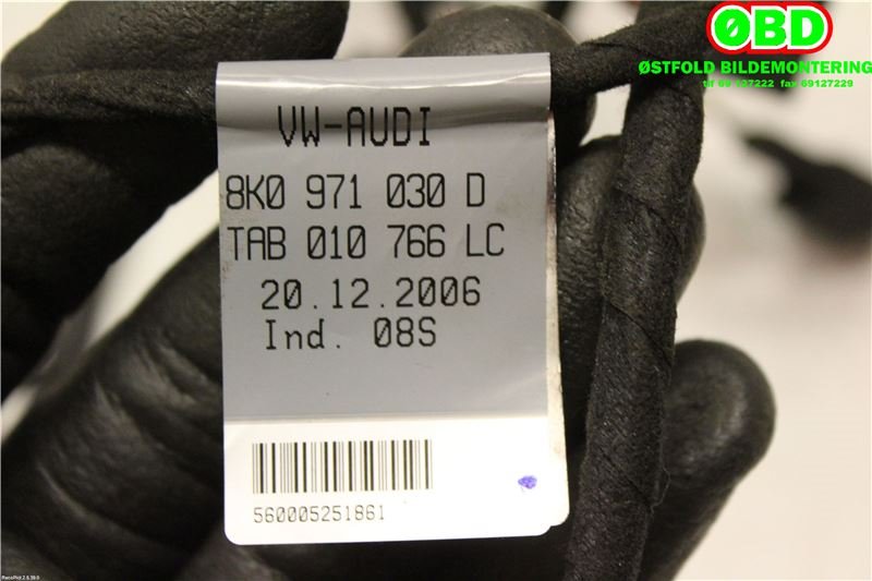 Ledningsnett til Audi A4 2007-2014 (Type IV) (B8) (B8) (AUDI|8K0 971 030 E|)