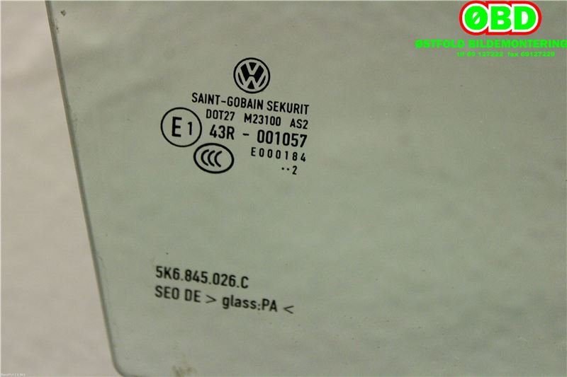 Siderute høyre bak til VW Golf VI 2008-2012  (VOLKSWAGEN|5K6 845 026 C|)