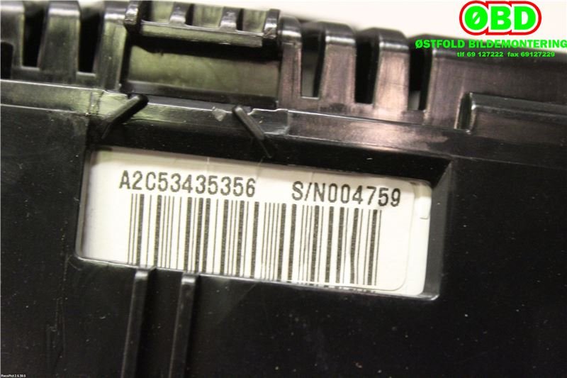 Instrumentpanel til Citroën C4 2011-2017 (Type II)  (CITROEN|9676962980|9813297080|)