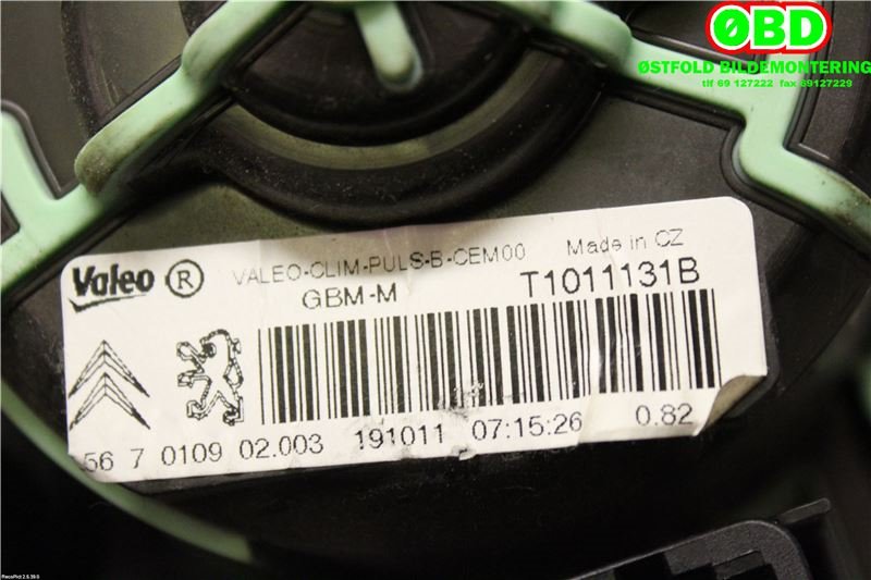 Varmeapparat motor til Citroën C4 2011-2017 (Type II)  (CITROEN|6441CZ|)