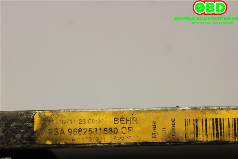Aircondition radiator til Citroën C4 2011-2017 (Type II)  (CITROEN|6455 GH||9682531580)