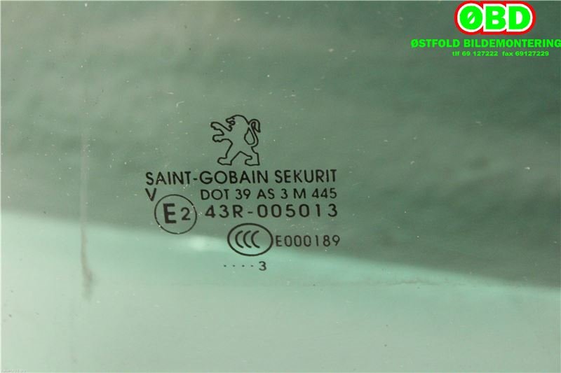 Siderute venstre bak til Peugeot 3008 2009-2016 (Type I) (PEUGEOT|9203 JW|)