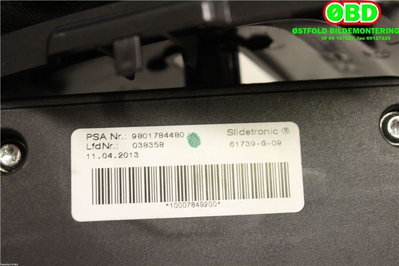 Girstang til Peugeot 3008 2009-2016 (Type I)  (PEUGEOT|9801784480|)