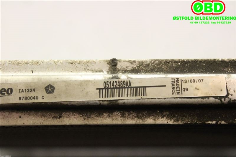 Intercooler til Chrysler Voyager 2001-2008 (Type IV)  (CHRYSLER|5142489AA|)