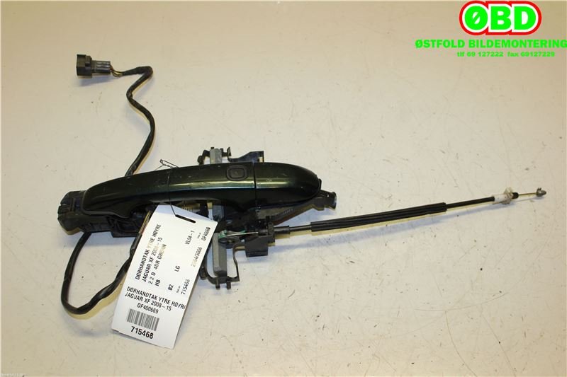 Dørhåndtak utv høyre bak til Jaguar XF 2008-2015 (X250) (X250) (JAGUAR|C2Z3509XXX|C2P14341|)