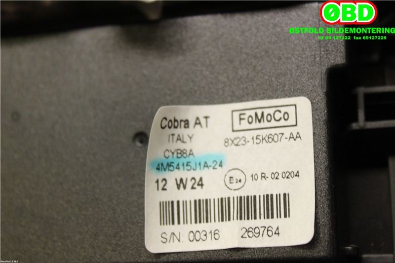 Bryter diverse til Jaguar XF 2008-2015 (X250) (X250) (JAGUAR||CX23MBBVB)
