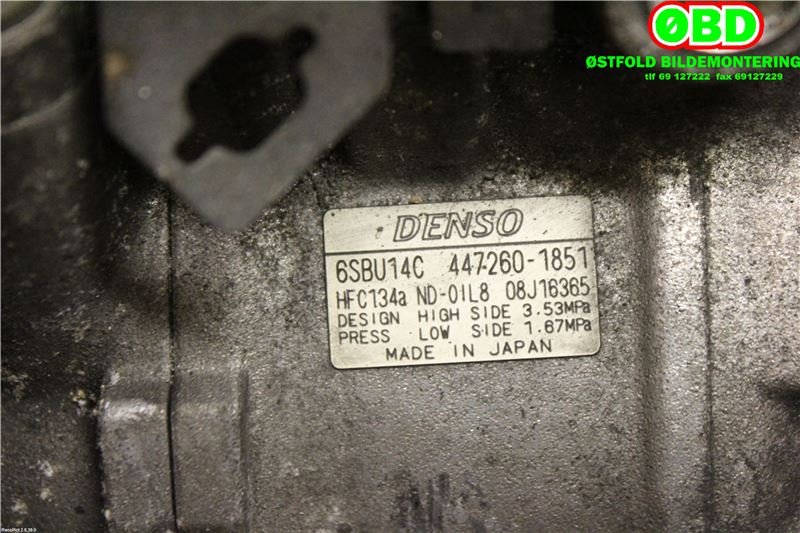 Aircondition kompressor til BMW 5-Serie 2003-2010 (E60/E61) (E60/E61) (BMW|64526987862|4472601851|)