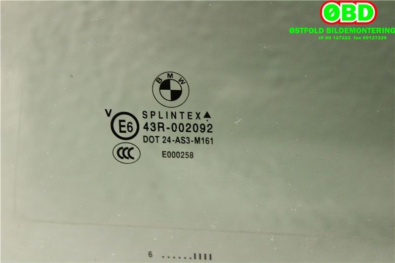 Siderute venstre bak til BMW 5-Serie 2003-2010 (E60/E61) (E60/E61) (BMW|51 35 7 067 131|)