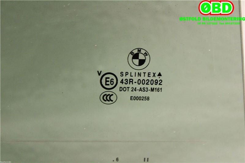 Siderute høyre bak til BMW 5-Serie 2003-2010 (E60/E61) (E60/E61) (BMW|51 35 7 067 132|)