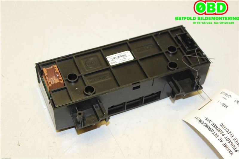 Varmeapparat betjening til Peugeot Partner 2015-2019 (Type II, Fase 2)  (PEUGEOT|96787233XT||9825993177)